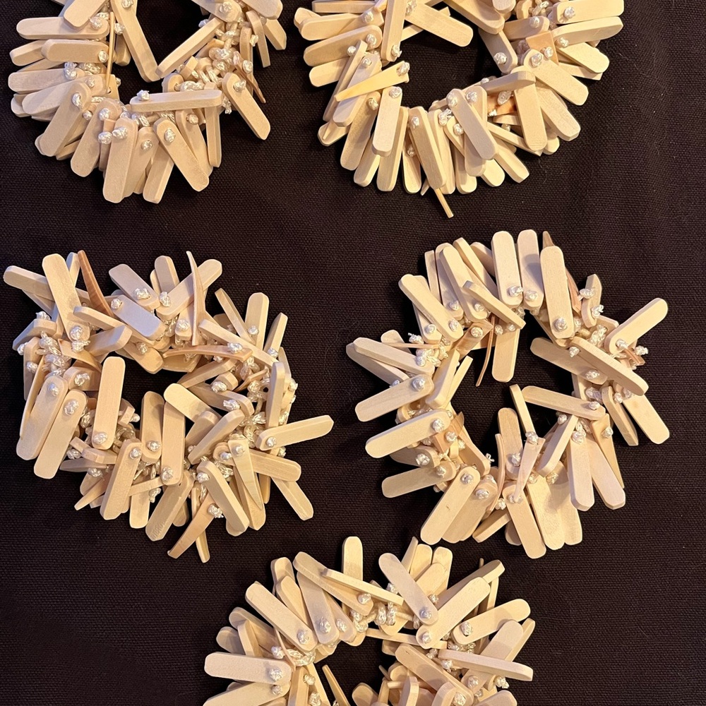 KIM SEYBERT Winter White Napkin Rings